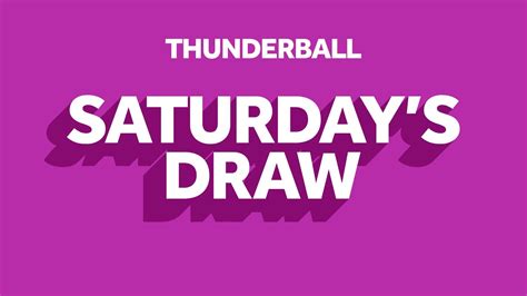 youtube national lottery draw|The National Lottery Thunderball draw results from Wednesday .